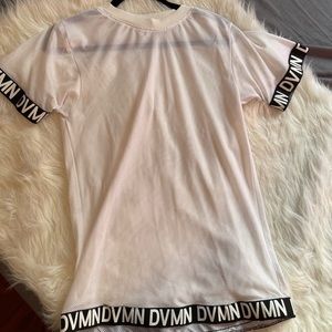 Long DVMN white mesh shirt